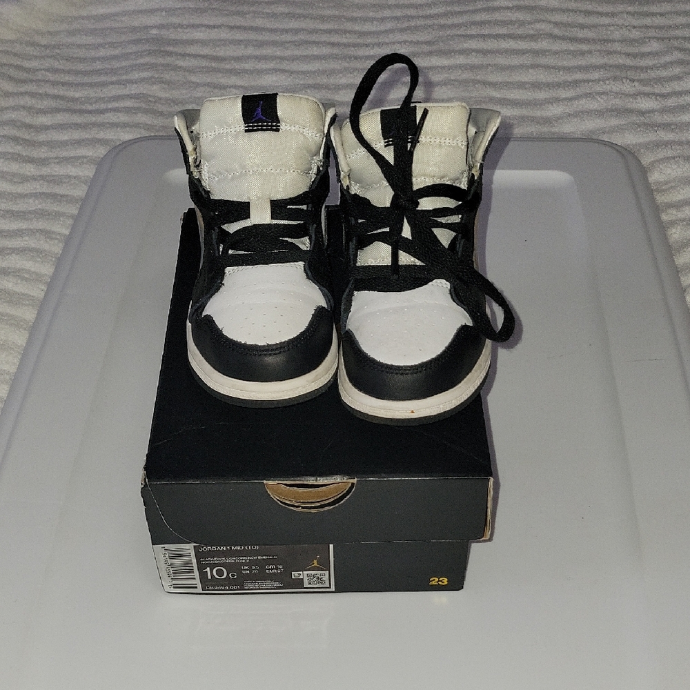 Kids Black and White Sneakers